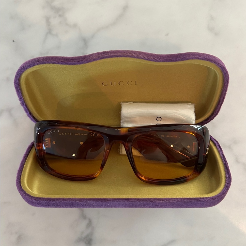 Gucci GG1251S 002 Sunglasses - Havana Yellow - Picture 2 of 6